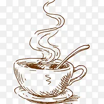 手绘的咖啡-空若网 手绘的咖啡-空若网