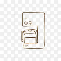 手绘咖啡机-空若网 手绘咖啡机-空若网