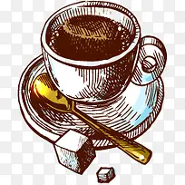 手绘咖啡-空若网 手绘咖啡-空若网