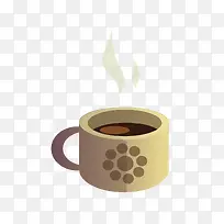 手绘扁平化的咖啡-空若网 手绘扁平化的咖啡-空若网