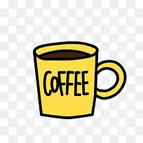 卡通手绘咖啡杯-空若网 卡通手绘咖啡杯-空若网