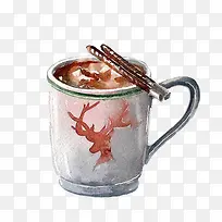 手绘咖啡杯-空若网 手绘咖啡杯-空若网