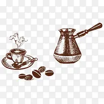 咖啡杯具矢量-空若网 咖啡杯具矢量-空若网