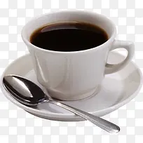 白色咖啡杯勺子-空若网 白色咖啡杯勺子-空若网