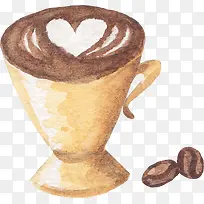 水彩咖啡杯-空若网 水彩咖啡杯-空若网