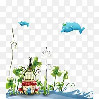 蓝色的小海豚-空若网 蓝色的小海豚-空若网