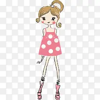 可爱卡通时尚女孩-空若网 可爱卡通时尚女孩-空若网
