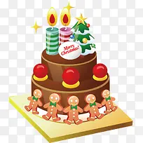 圣诞蛋糕装饰图案-空若网 圣诞蛋糕装饰图案-空若网