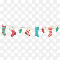 圣诞节圣诞袜装饰图案-空若网 圣诞节圣诞袜装饰图案-空若网