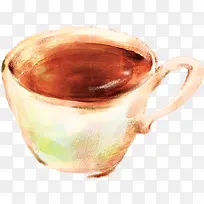 手绘插画白色咖啡杯-空若网 手绘插画白色咖啡杯-空若网