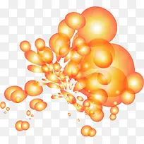 矢量手绘橙色圆圈-空若网 矢量手绘橙色圆圈-空若网