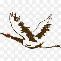 卡通手绘白鹤-空若网 卡通手绘白鹤-空若网