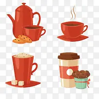 卡通蛋糕饼干咖啡-空若网 卡通蛋糕饼干咖啡-空若网