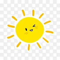 可爱卡通黄色太阳-空若网 可爱卡通黄色太阳-空若网