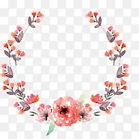 水彩花环-空若网 水彩花环-空若网