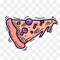 矢量手绘卡通披萨-空若网 矢量手绘卡通披萨-空若网