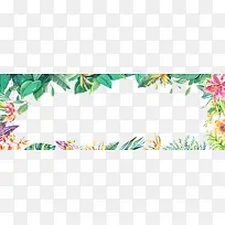 夏日清新手绘植物边框-空若网 夏日清新手绘植物边框-空若网