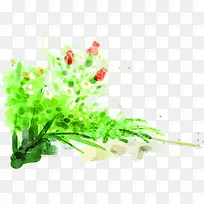 绿色清新时尚花朵草地-空若网 绿色清新时尚花朵草地-空若网