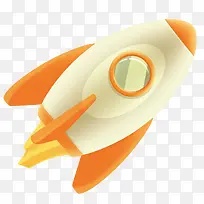 卡通可爱火箭-空若网 卡通可爱火箭-空若网