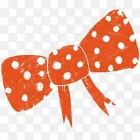 手绘黄红色可爱蝴蝶结-空若网 手绘黄红色可爱蝴蝶结-空若网