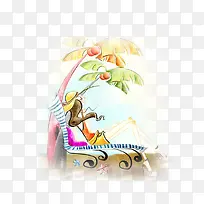 美女插画-空若网 美女插画-空若网