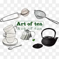 矢量茶包杯子-空若网 矢量茶包杯子-空若网