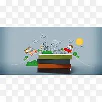 卡通书籍背景-空若网 卡通书籍背景-空若网