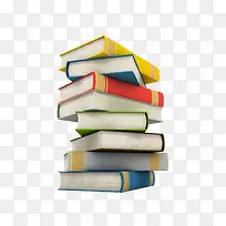堆放的彩色书籍-空若网 堆放的彩色书籍-空若网
