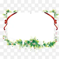 绿色花纹边框-空若网 绿色花纹边框-空若网