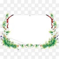 绿色花纹边框-空若网 绿色花纹边框-空若网