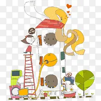 儿童插画-空若网 儿童插画-空若网