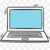矢量手绘笔记本电脑素材-空若网 矢量手绘笔记本电脑素材-空若网