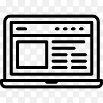 笔记本电脑图标-空若网 笔记本电脑图标-空若网