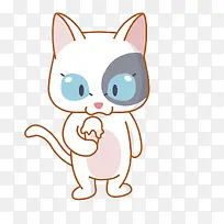 手绘卡通萌猫矢量素材-空若网 手绘卡通萌猫矢量素材-空若网