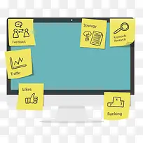 扁平化 电脑 标签 商务信息-空若网 扁平化 电脑 标签 商务信息-空若网