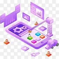 2.5D矢量商务办公立体插画-空若网 2.5D矢量商务办公立体插画-空若网