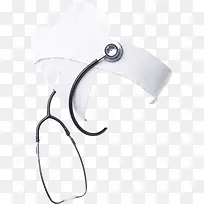 白色听诊器高清插图-空若网 白色听诊器高清插图-空若网