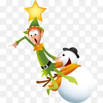 彩绘圣诞节装饰元素-空若网 彩绘圣诞节装饰元素-空若网