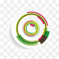 矢量彩色圆环背景素材-空若网 矢量彩色圆环背景素材-空若网