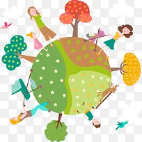 卡通手绘可爱圆环-空若网 卡通手绘可爱圆环-空若网