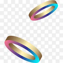金属彩色渐变圆环-空若网 金属彩色渐变圆环-空若网