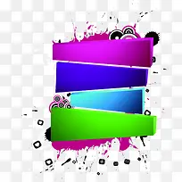 手绘彩色音乐标签-空若网 手绘彩色音乐标签-空若网