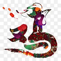 彩色花纹鸡字标签-空若网 彩色花纹鸡字标签-空若网