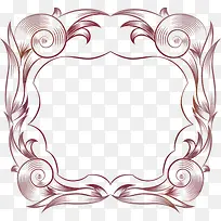 矢量欧式花纹边框-空若网 矢量欧式花纹边框-空若网