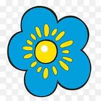 手绘卡通花朵-空若网 手绘卡通花朵-空若网