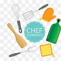 矢量手绘厨房用具-空若网 矢量手绘厨房用具-空若网