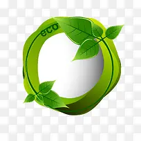 矢量卡通绿色环保树叶边框素材-空若网 矢量卡通绿色环保树叶边框素材-空若网