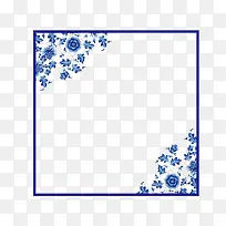 对角图案青花边框-空若网 对角图案青花边框-空若网