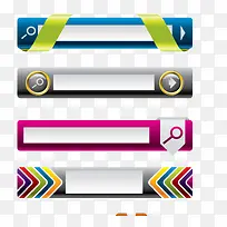 横向网页按钮矢量-空若网 横向网页按钮矢量-空若网