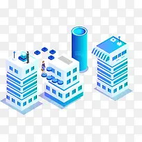 2.5D立体金融行业插画-空若网 2.5D立体金融行业插画-空若网